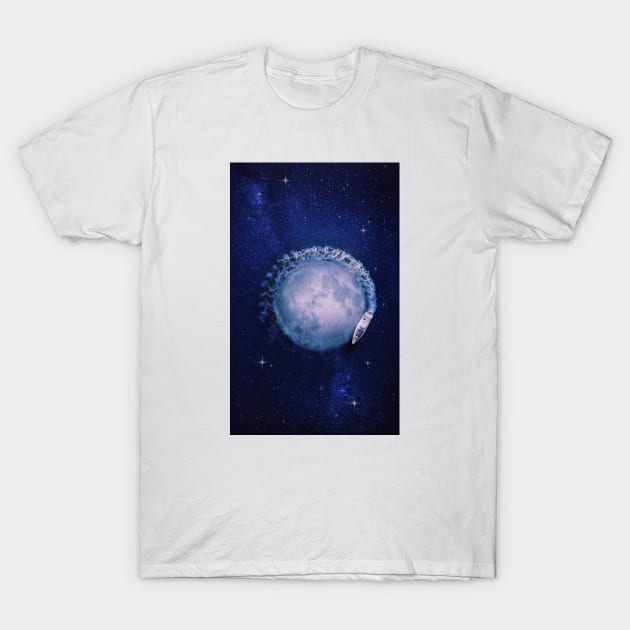 Once in a blue moon T-Shirt by cupofmars